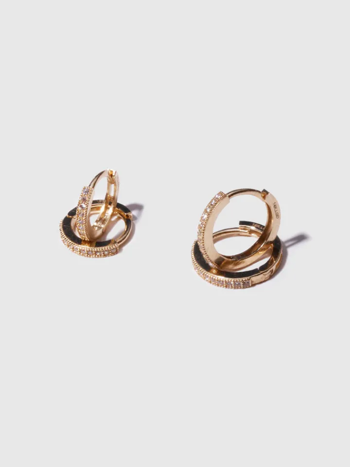 Sale Baby Pave Hoops All|Earrings