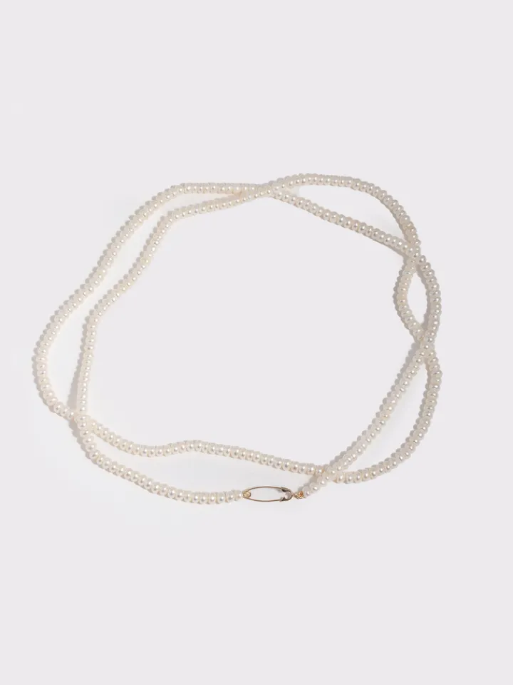 Best Button Pearl Wrap Strand All|Necklaces