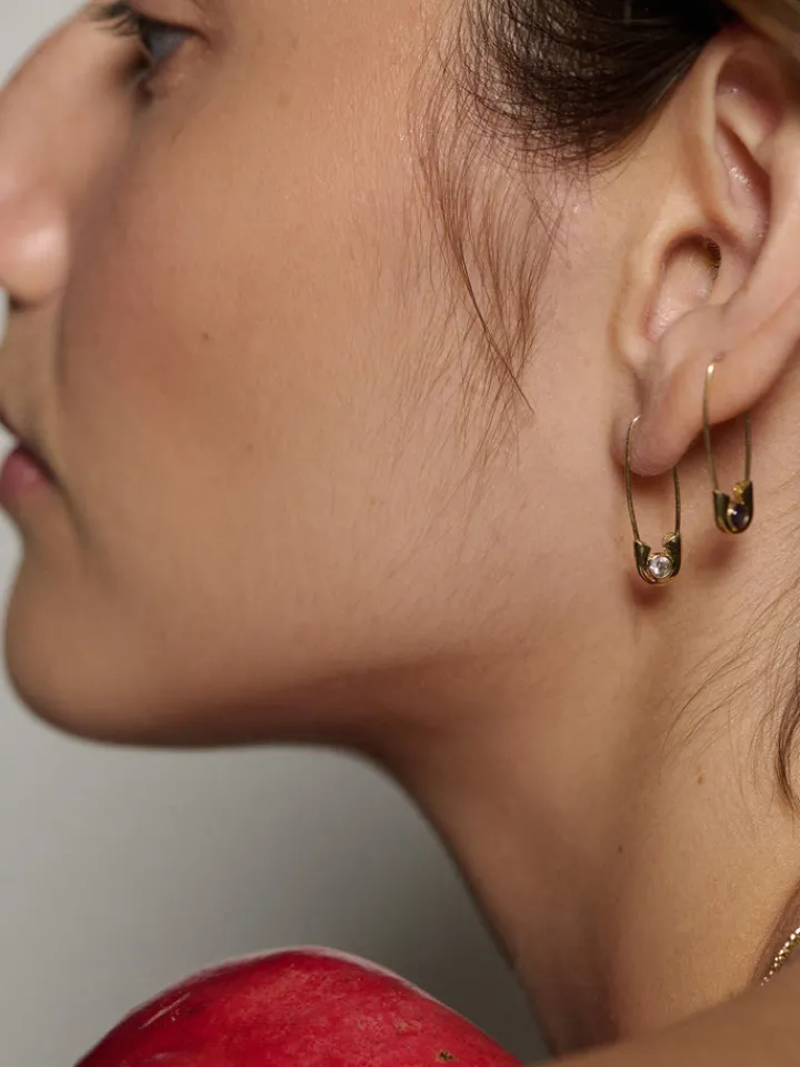 Online Cirque Safety Pin Earring All