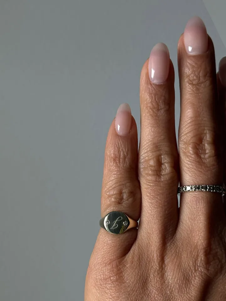 Outlet Diamond Duo Baby Signet All|Rings