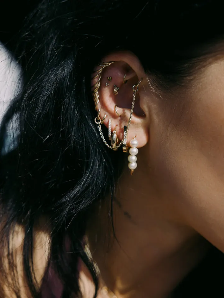 Best Diamond Long Rod Huggies All|Earrings
