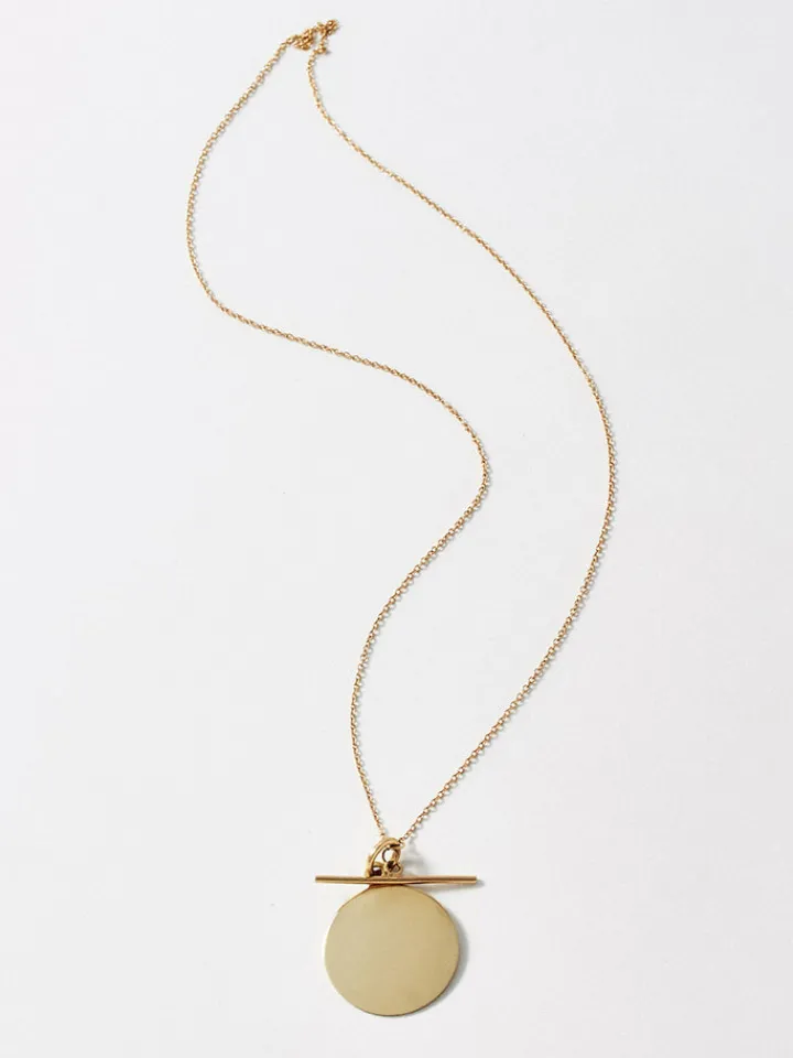 Fashion Disk & Toggle Necklace All|Necklaces
