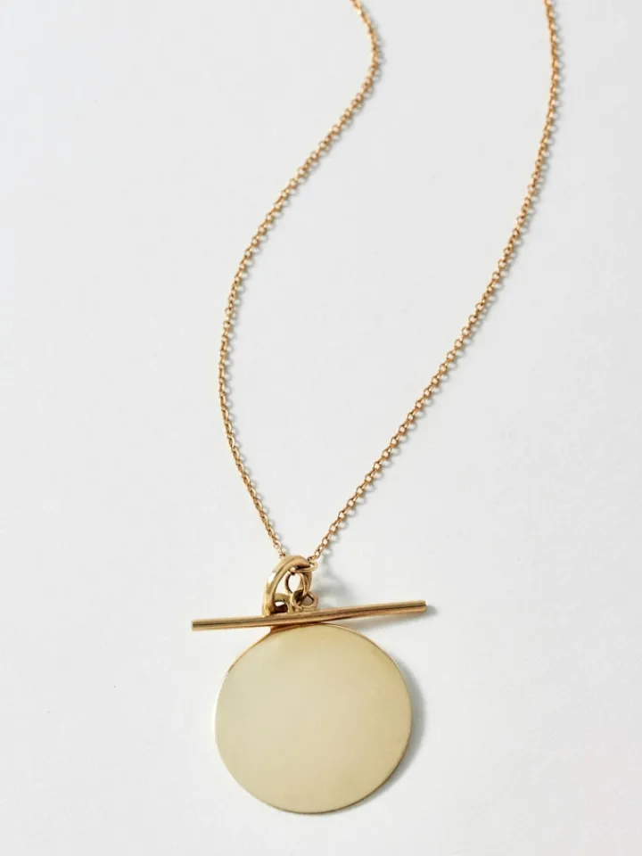 Fashion Disk & Toggle Necklace All|Necklaces