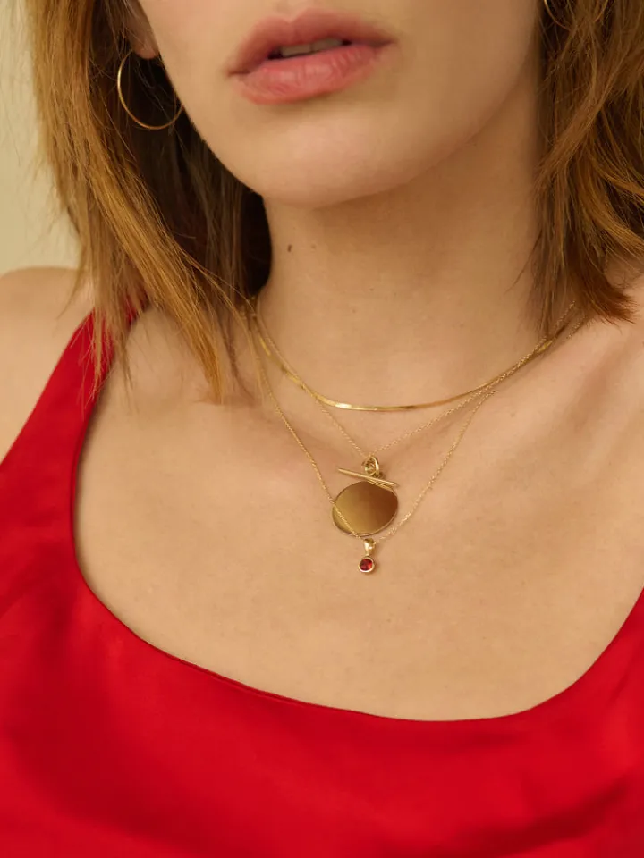 Fashion Disk & Toggle Necklace All|Necklaces