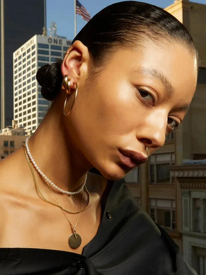 Fashion Disk & Toggle Necklace All|Necklaces