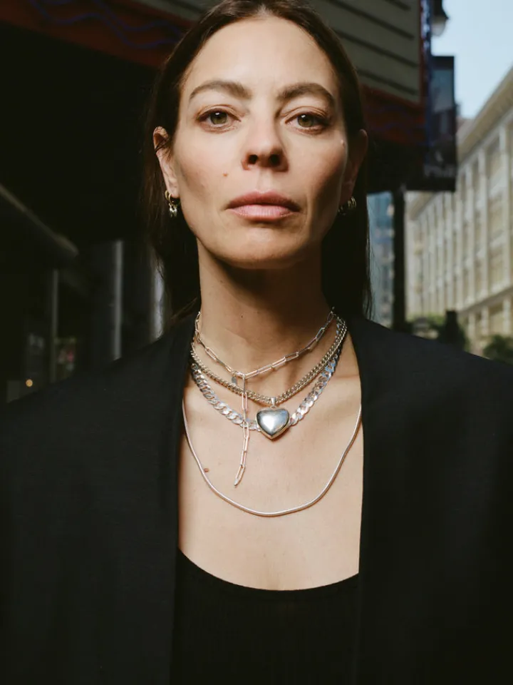 New Flat Curb Chain All|Necklaces