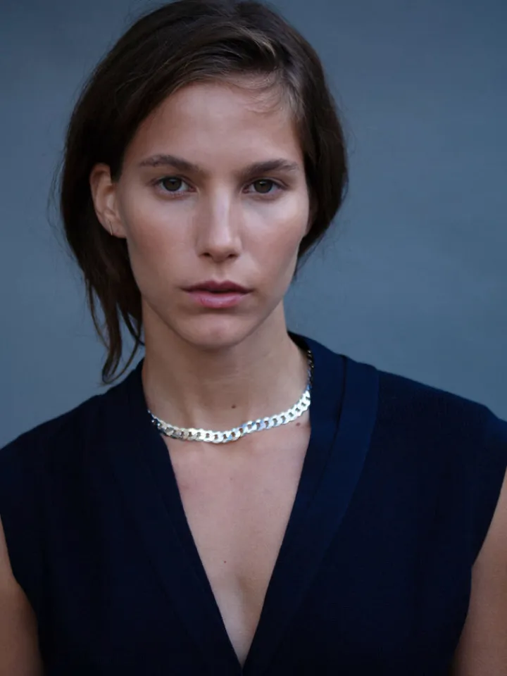 New Flat Curb Chain All|Necklaces