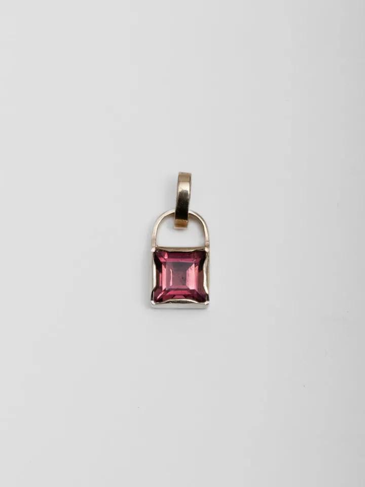 Hot Gemstone Padlock Pendant All|Pendants