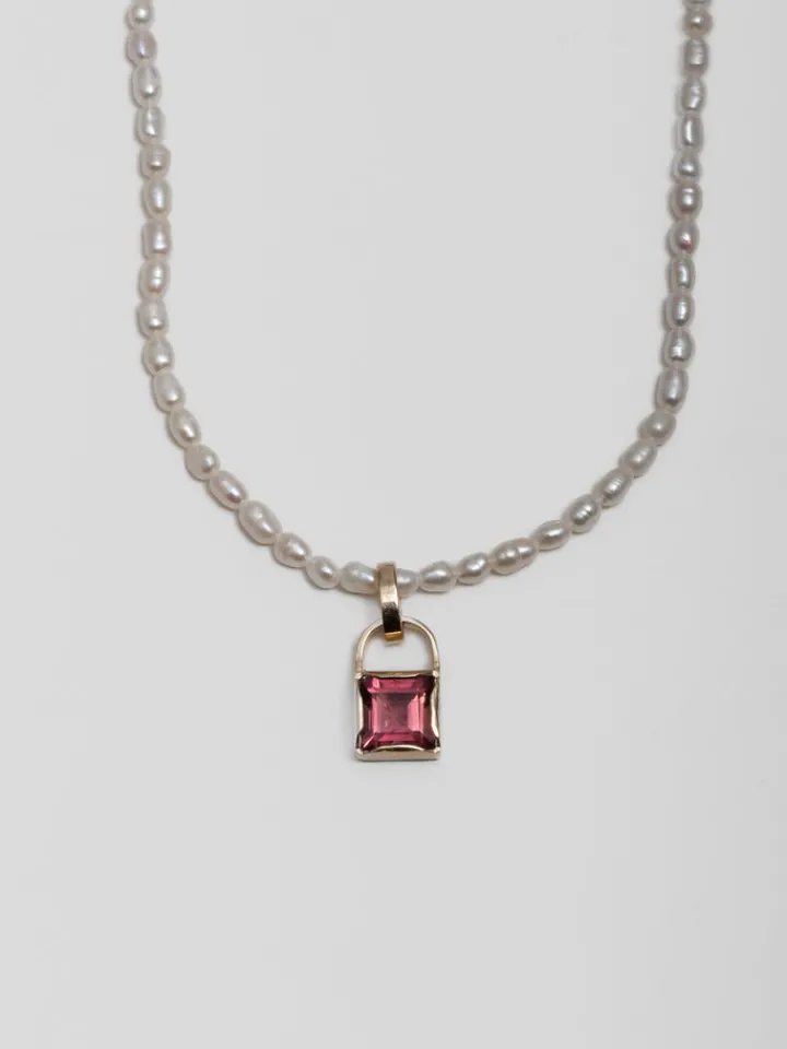 Hot Gemstone Padlock Pendant All|Pendants