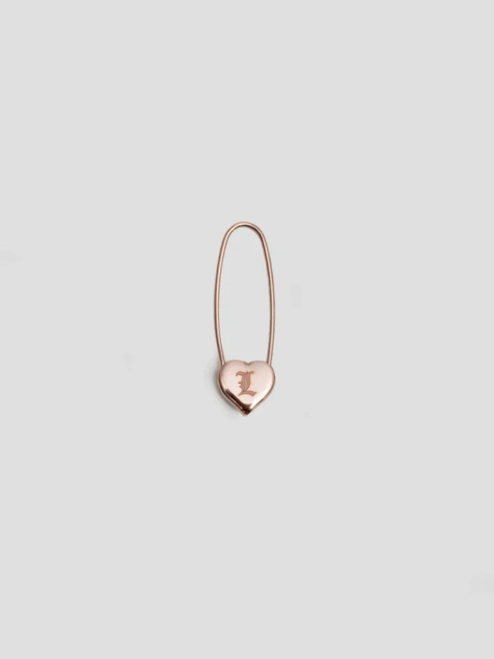 Sale Heart Safety Pin Earring All|Earrings