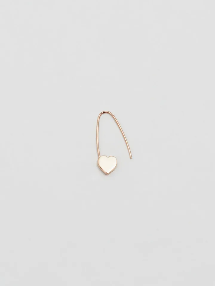 Sale Heart Safety Pin Earring All|Earrings
