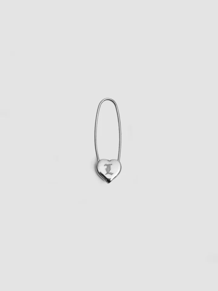 Clearance Heart Safety Pin Earring All