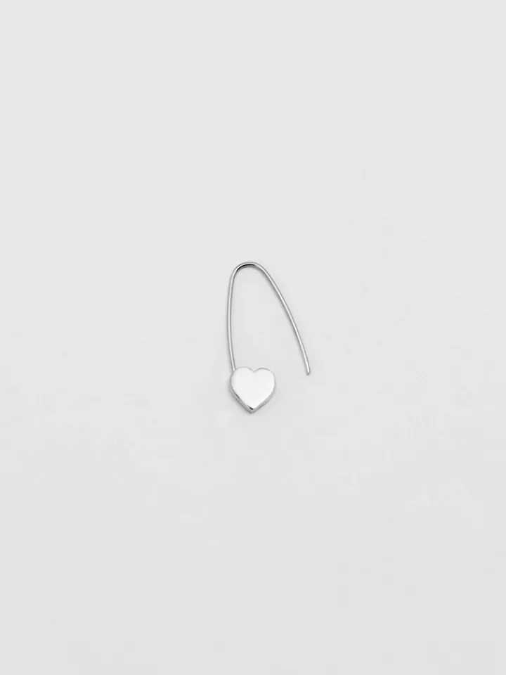 Clearance Heart Safety Pin Earring All