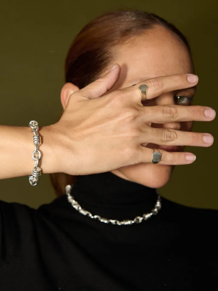 New Hexagon ID Signet All|Rings