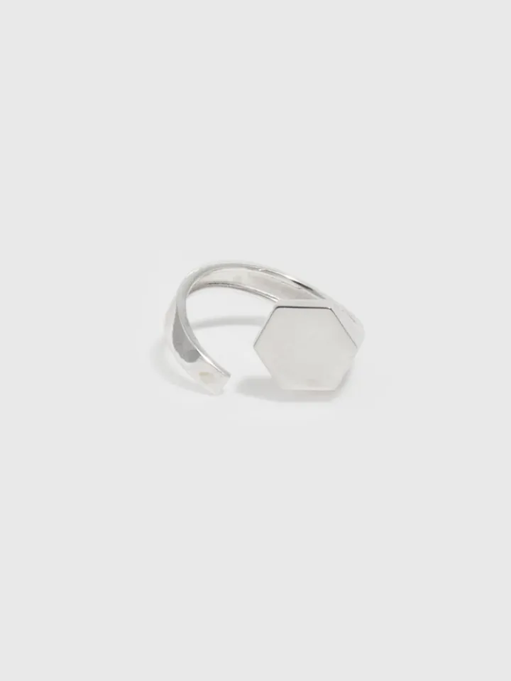 New Hexagon ID Signet All|Rings
