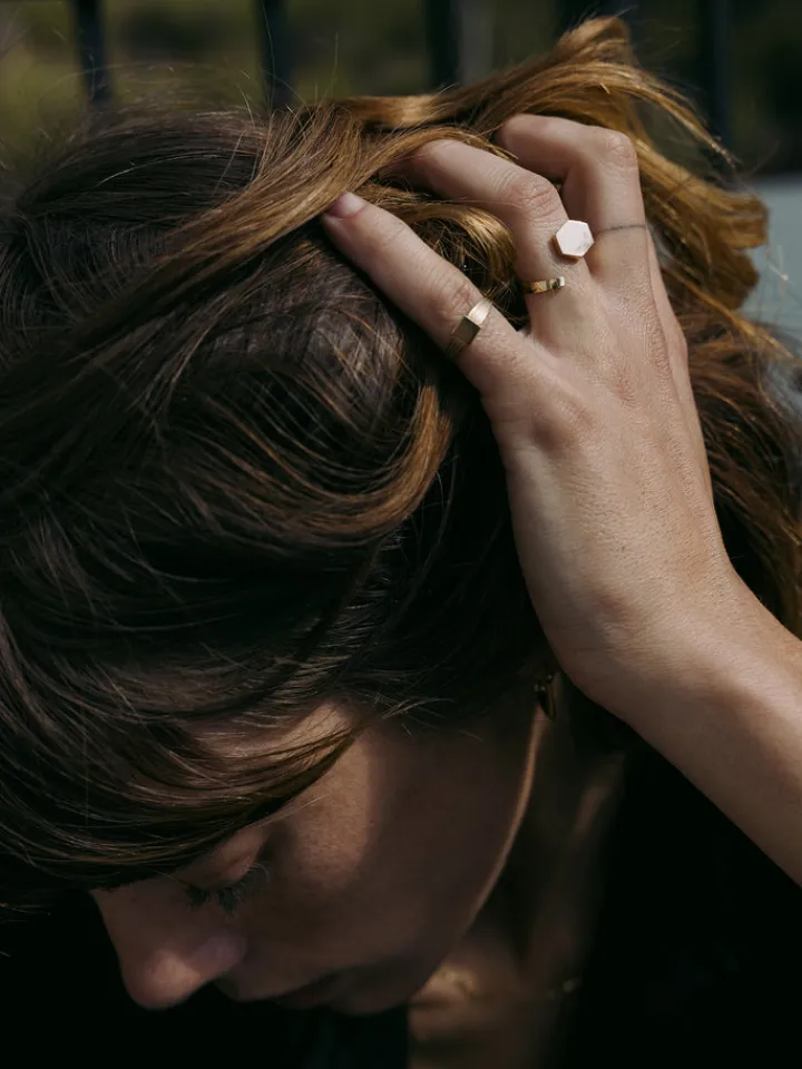 Hot Hexagon ID Signet All|Rings