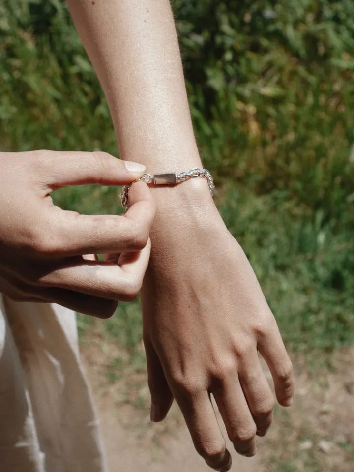 Hot ID Box Lock Cable Bracelet All|Bracelets