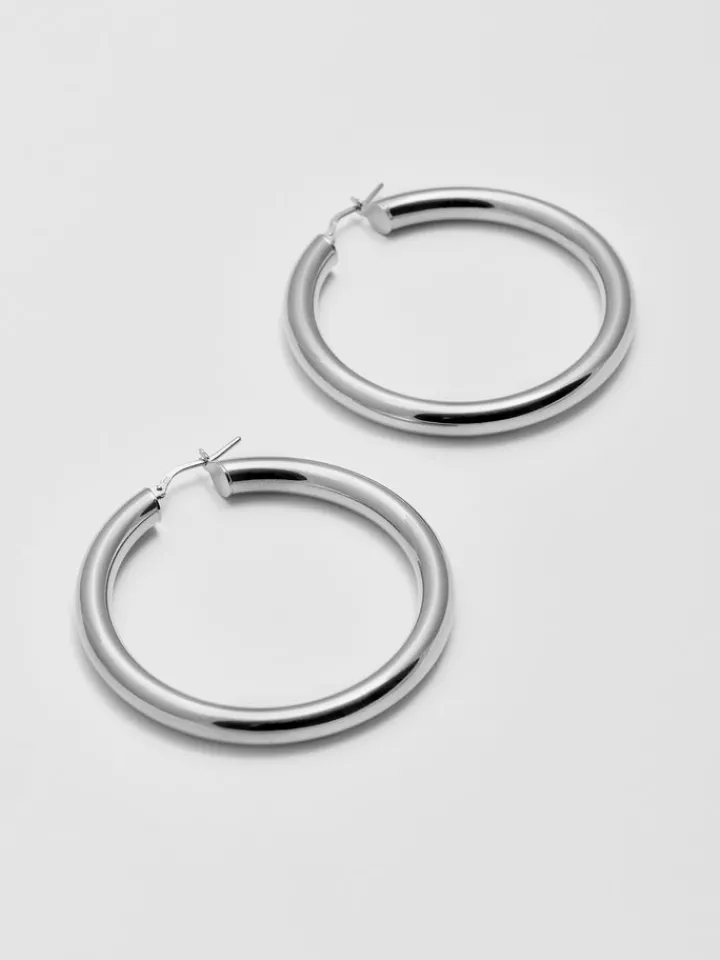 New Large Tru Hoops All|Earrings