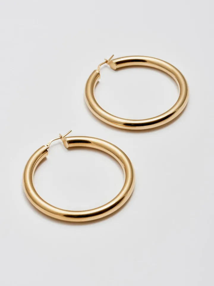 Hot Large Tru Hoops All|Earrings