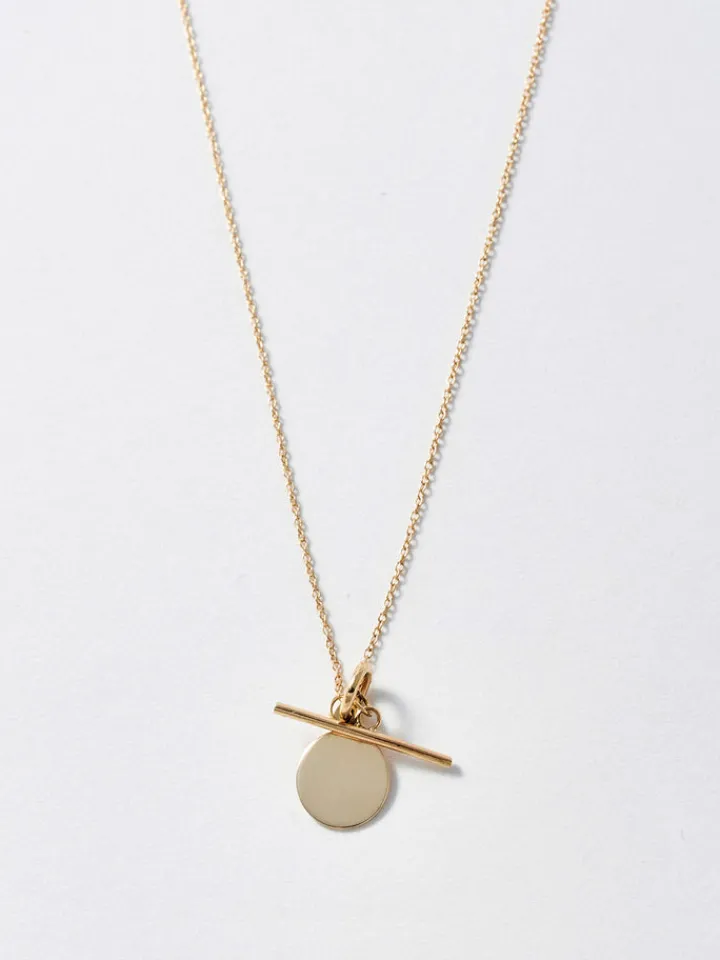 Clearance Mini Disk & Toggle Necklace All|Necklaces