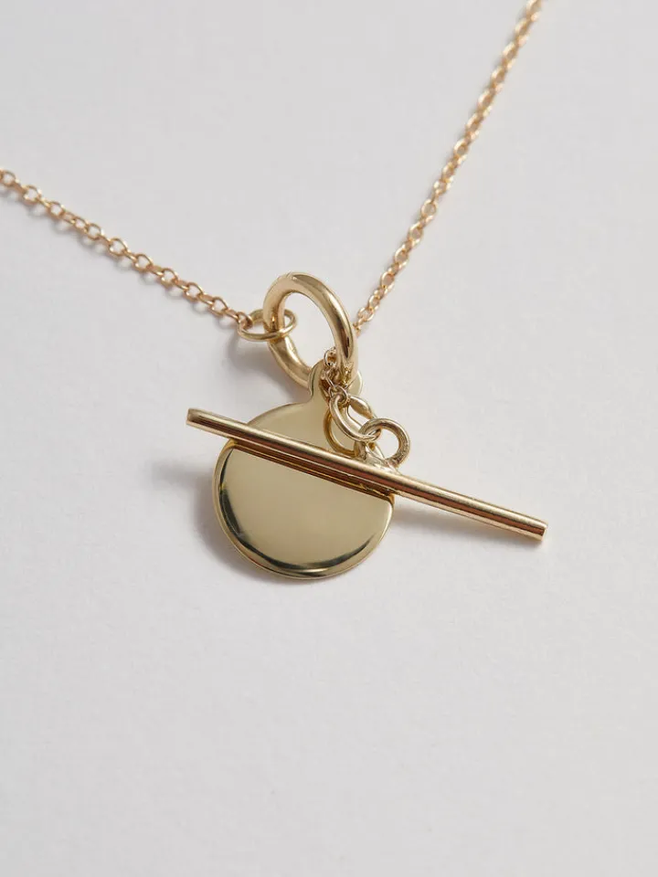 Clearance Mini Disk & Toggle Necklace All|Necklaces