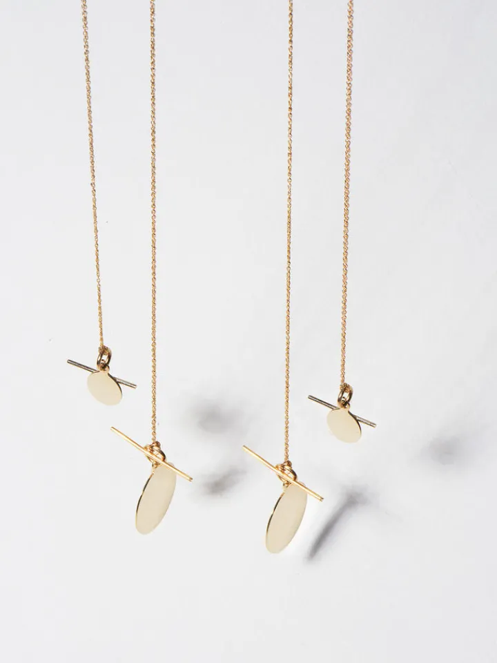 Clearance Mini Disk & Toggle Necklace All|Necklaces