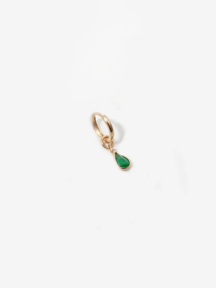 New Mini Gem Bezel Hoop Charm All