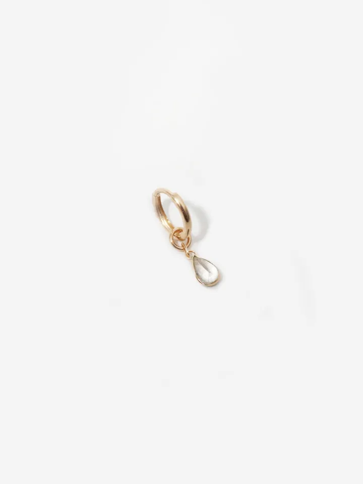 New Mini Gem Bezel Hoop Charm All