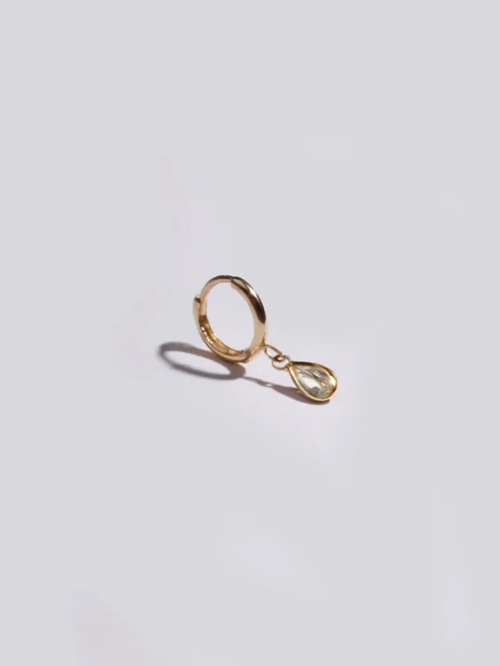 Fashion Mini Gem Bezel Huggie All|Earrings