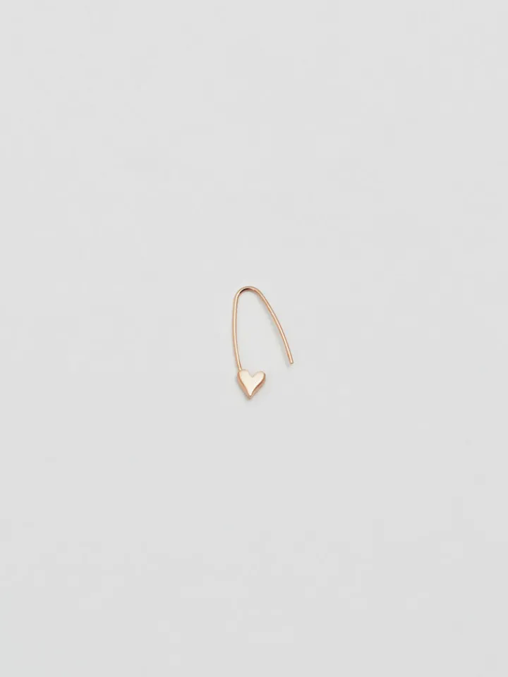 Sale Mini Heart Safety Pin Earring All|Earrings