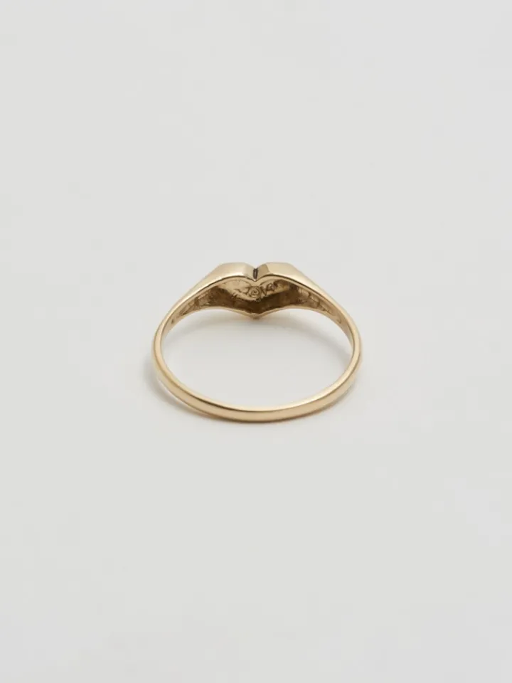 Outlet Mini Heart Signet All|Rings