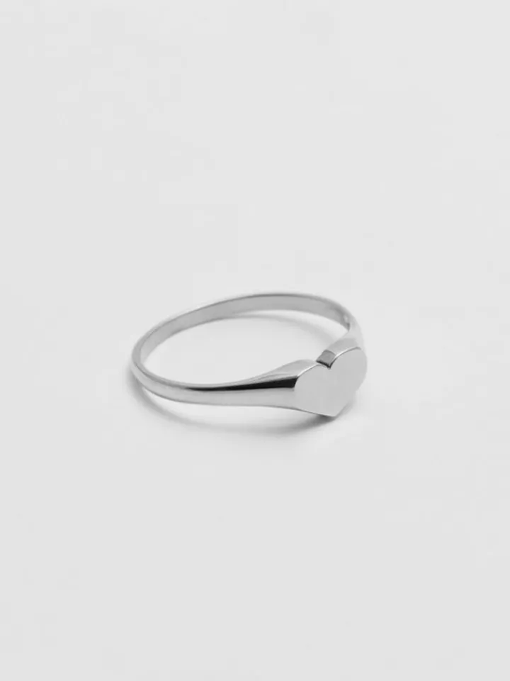 Outlet Mini Heart Signet All|Rings