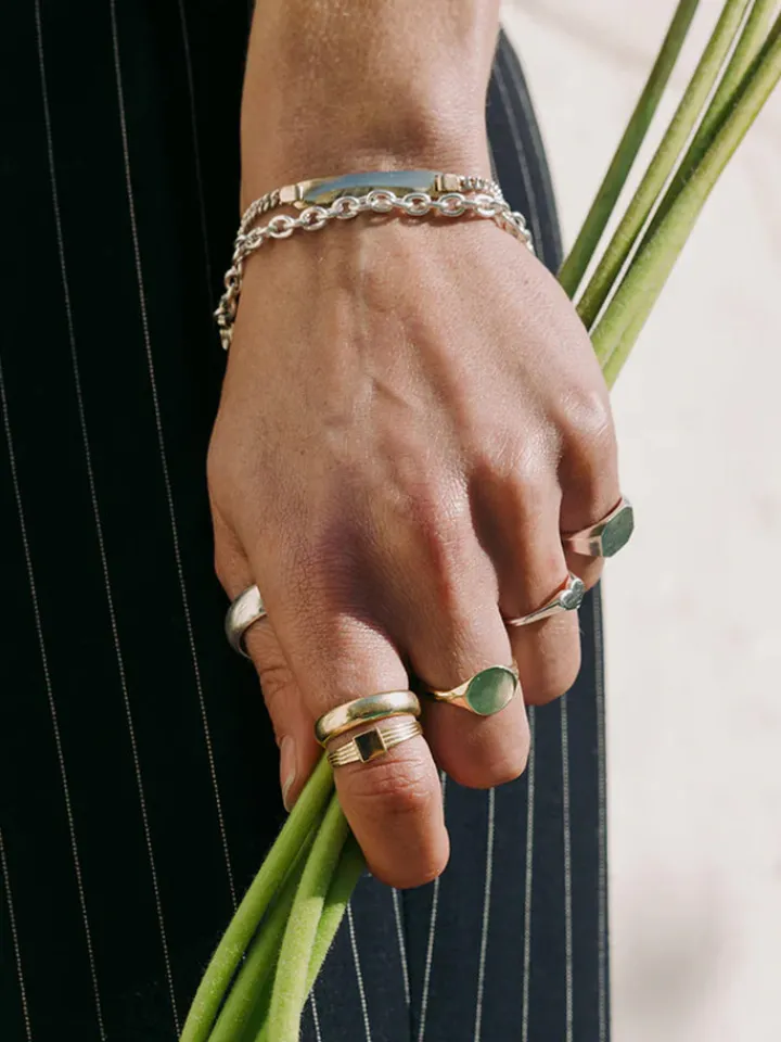 Outlet Mini Heart Signet All|Rings