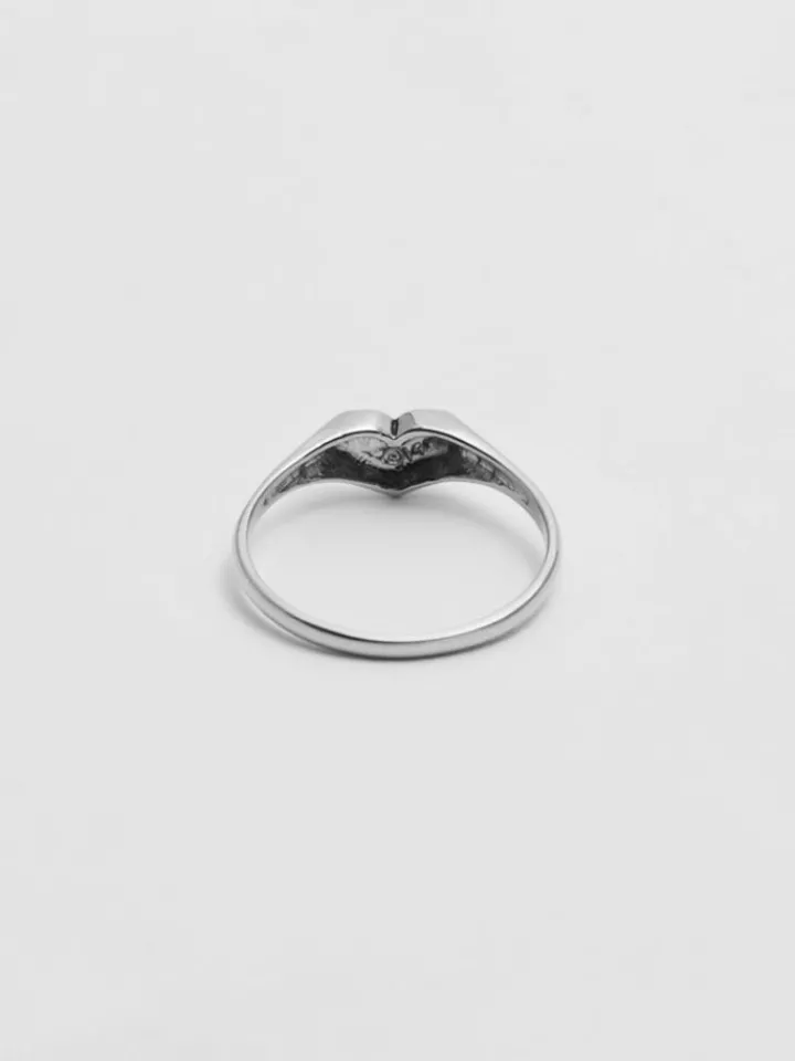 Outlet Mini Heart Signet All|Rings