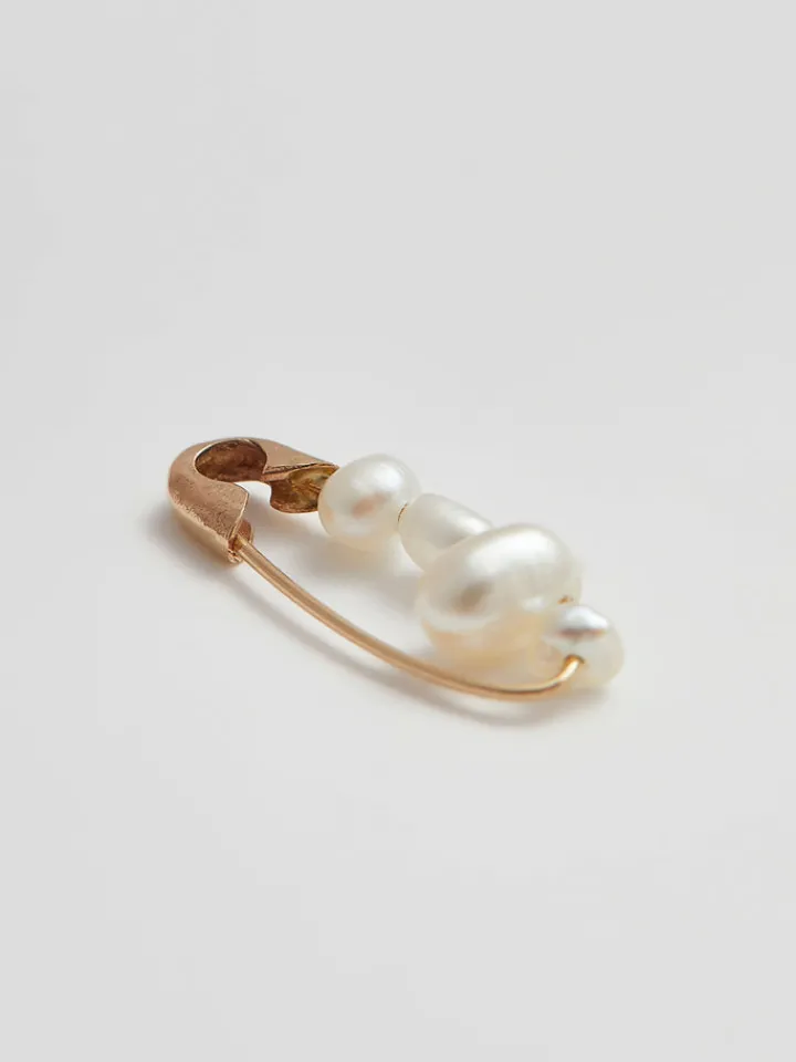 Fashion Mini Mixed Pearl Safety Pin Earring All|Earrings