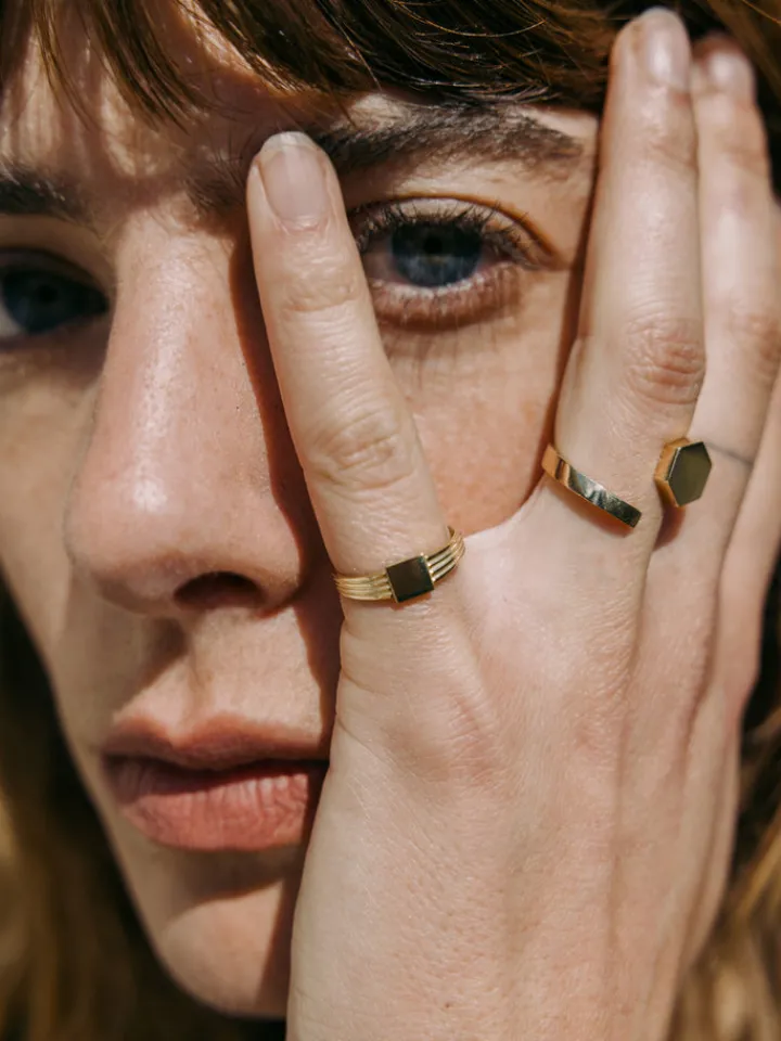 Best Mini Square ID Signet All|Rings