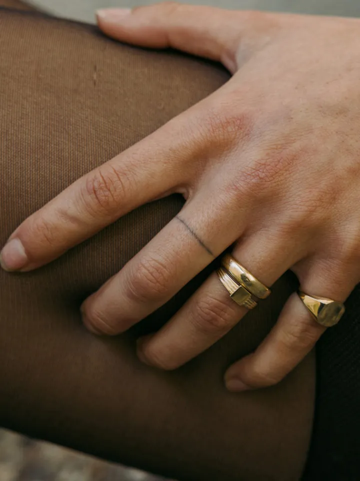 Best Mini Square ID Signet All|Rings