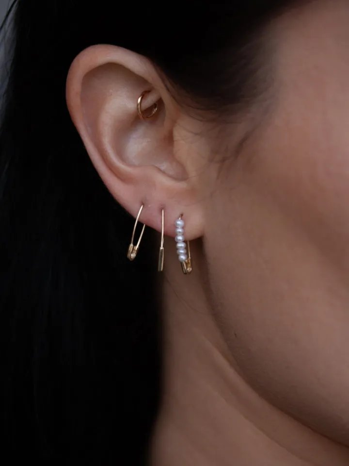Best Mini Triangle Safety Pin Earring All|Earrings