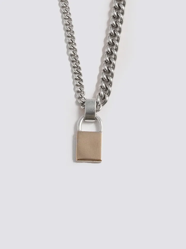 Clearance Mixed Metal Padlock Pendant All|Pendants