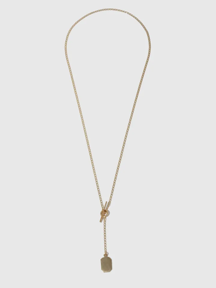 Best Octagonal ID Toggle Lariat Necklace All|Necklaces