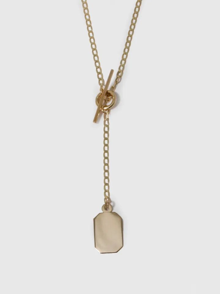 Best Octagonal ID Toggle Lariat Necklace All|Necklaces