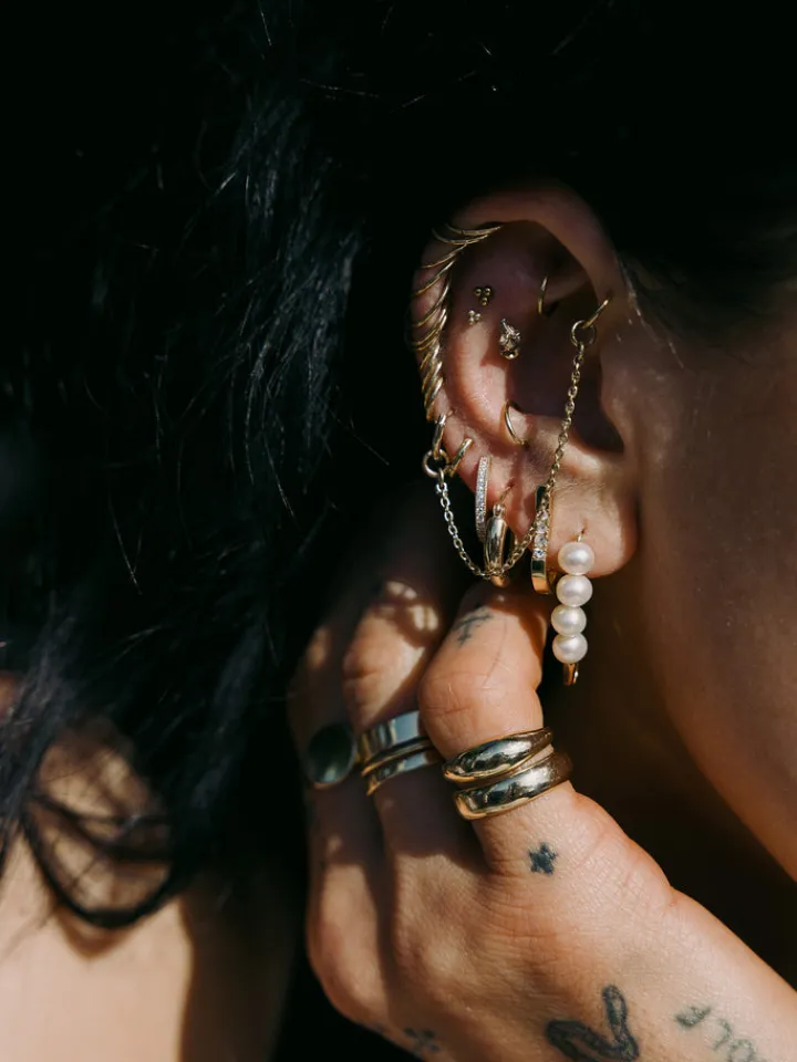 Hot Pave Hoops All|Earrings