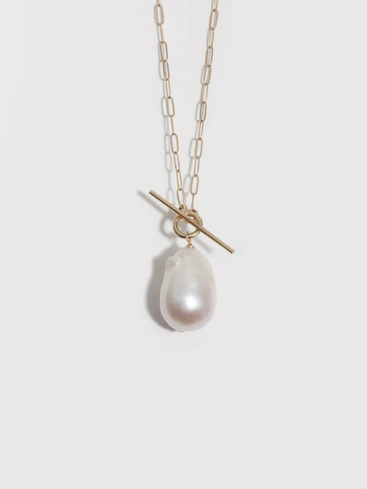 Outlet Pearl & Toggle Necklace All
