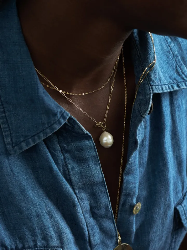 Outlet Pearl & Toggle Necklace All