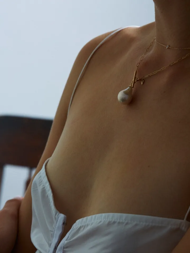 Outlet Pearl & Toggle Necklace All