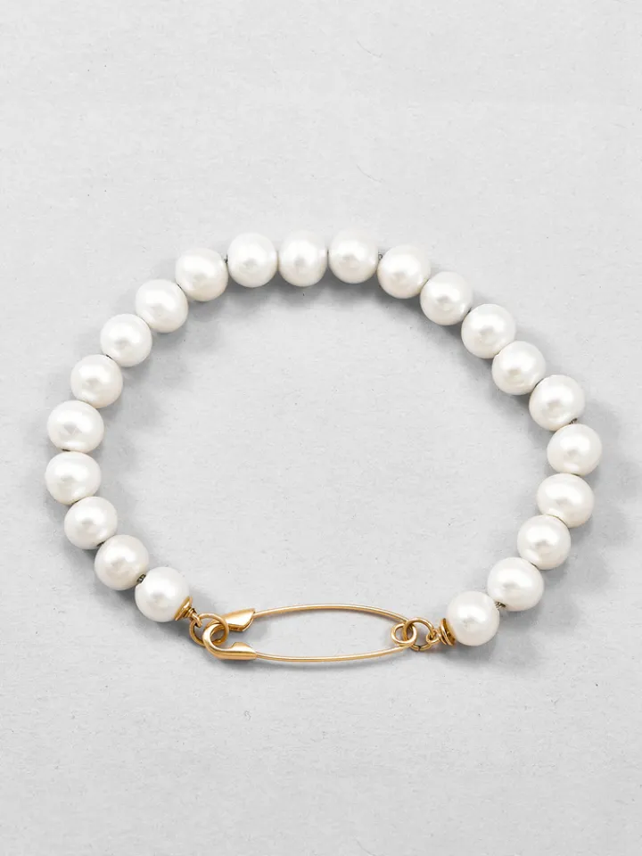 Outlet Pearl Safety Pin Bracelet All|Bracelets