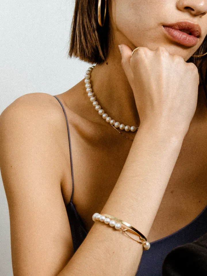 Outlet Pearl Safety Pin Bracelet All|Bracelets