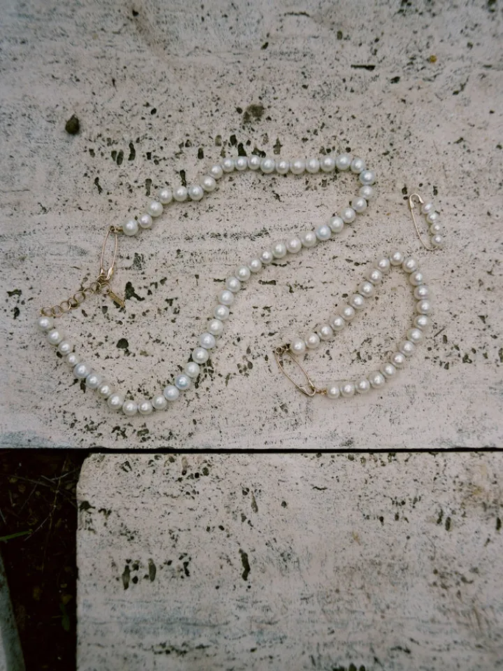 Outlet Pearl Safety Pin Bracelet All|Bracelets