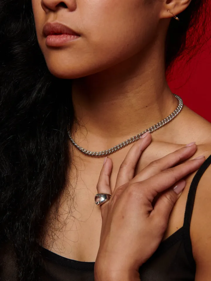 Discount Petite Industrial Curb Chain All|Necklaces
