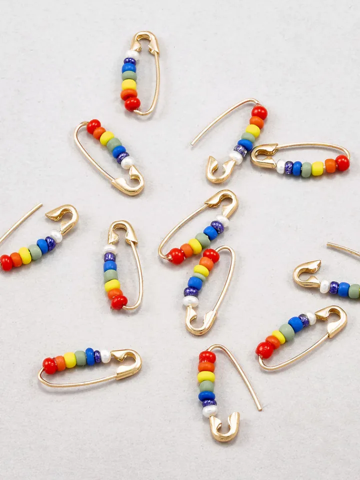New Pride Mini Safety Pin Earring All|Earrings